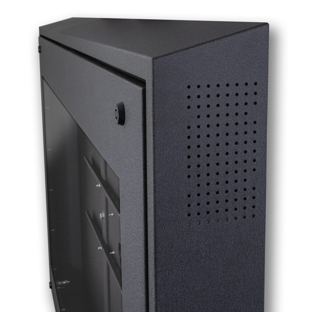 Anti Ligature TV Enclosure - Suicide Resistant TV Enclosure - Sloped Top TV Guardian