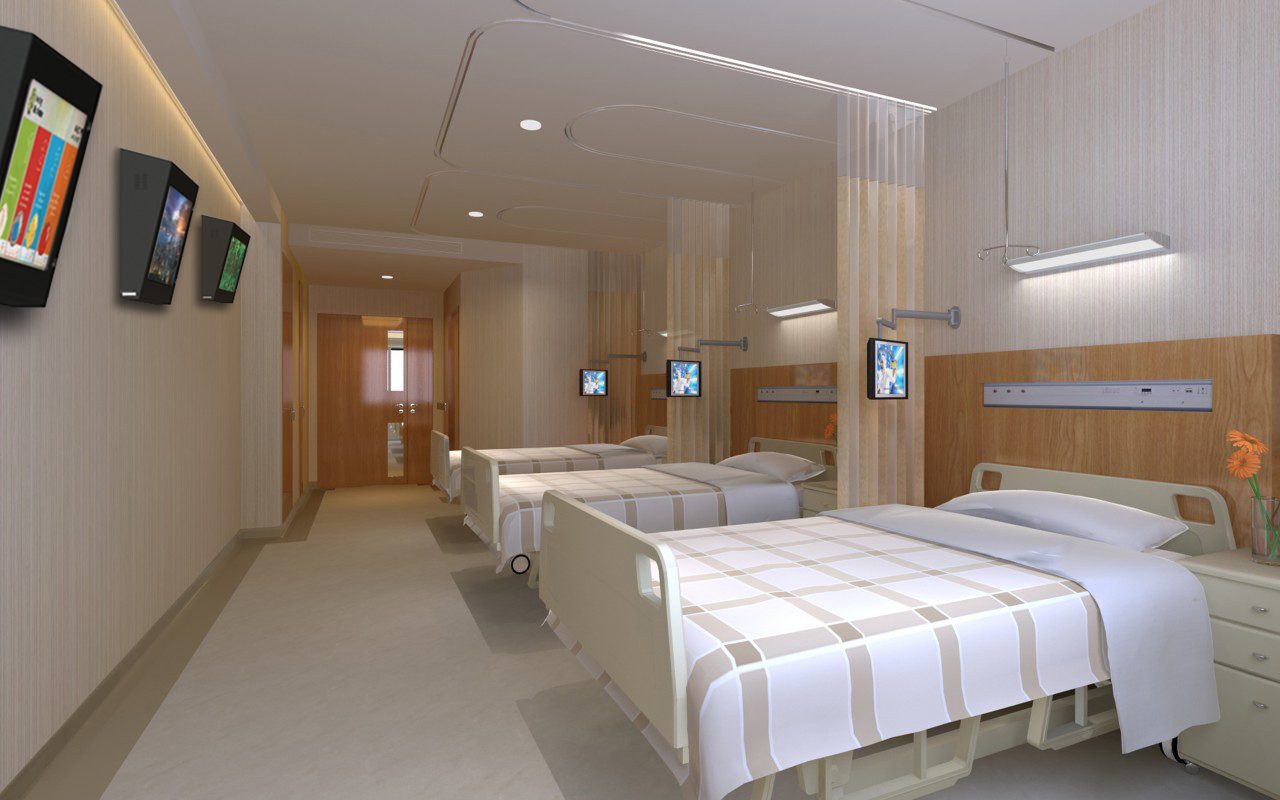 Tilted Sloped Top TV Enclosure